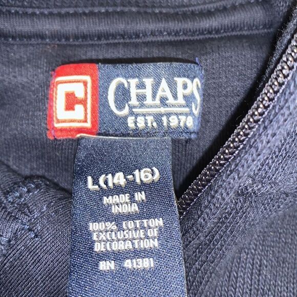 Boys Nwt Chaps Ralph Lauren Quarter Zip Sweater Pullover - Picture 3 of 5